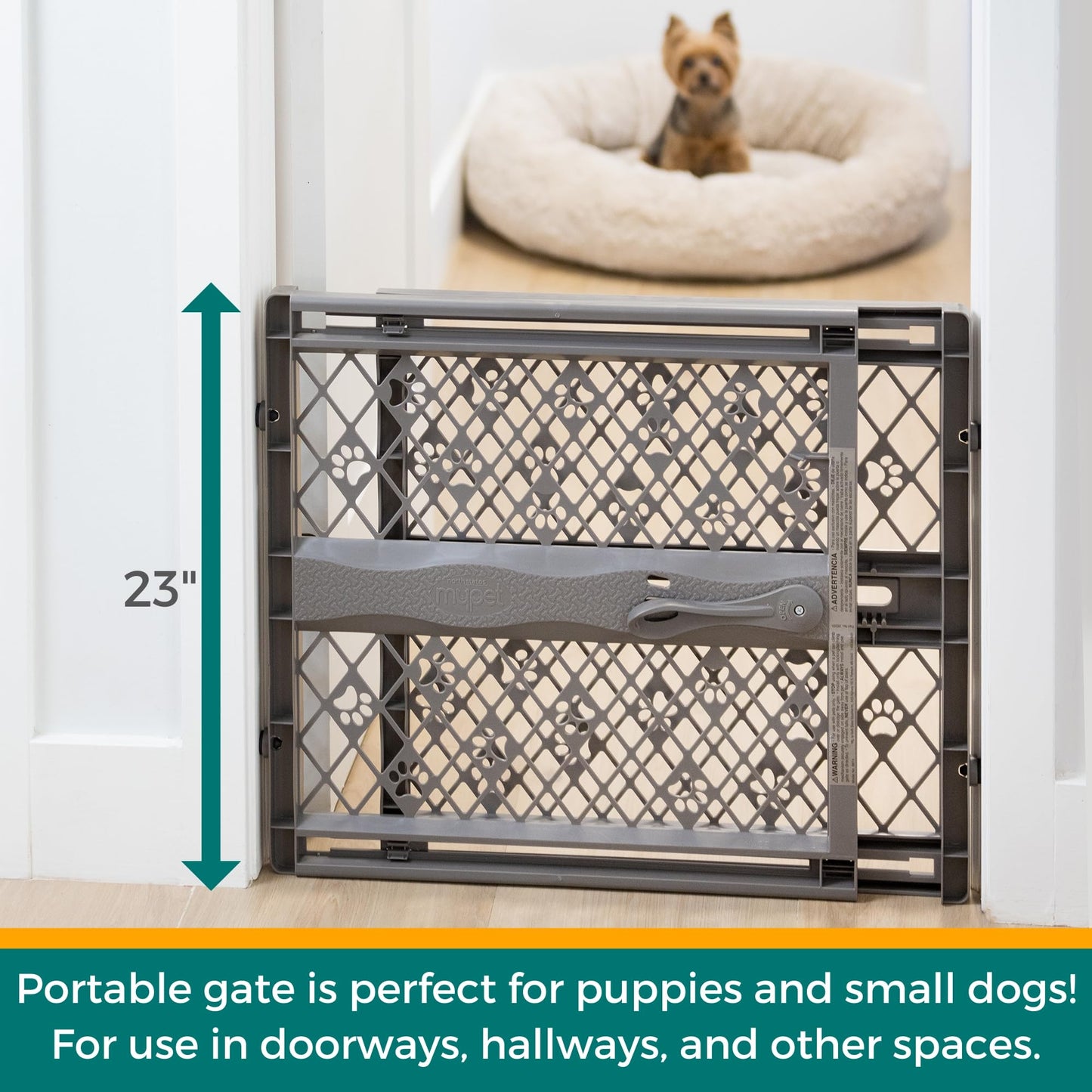 MYPET Paws Portable Pet Gate: 26. Chosen for real quality, fits naturally into modern pet homes.