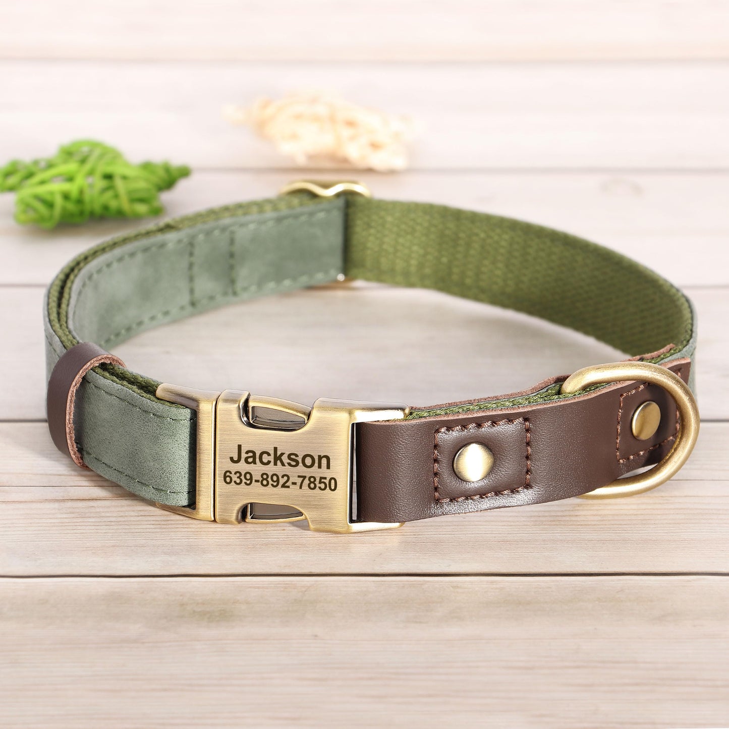 KINYABLUE Personalized Leather Dog Collars. Chosen for real quality, fits naturally into modern pet
