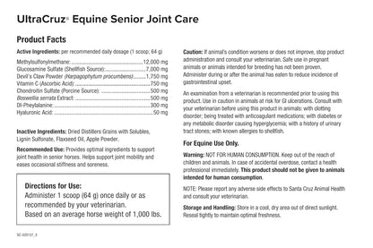 UltraCruz® Equine Senior Joint Care for Horses, 10 lb, pellets
