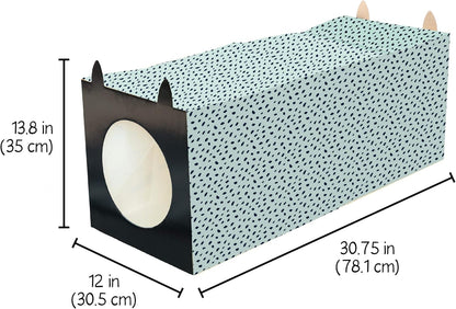 Kitty City Paper Bag Scratchers for Cats, Blue Paper Bag Tunnel Scratcher