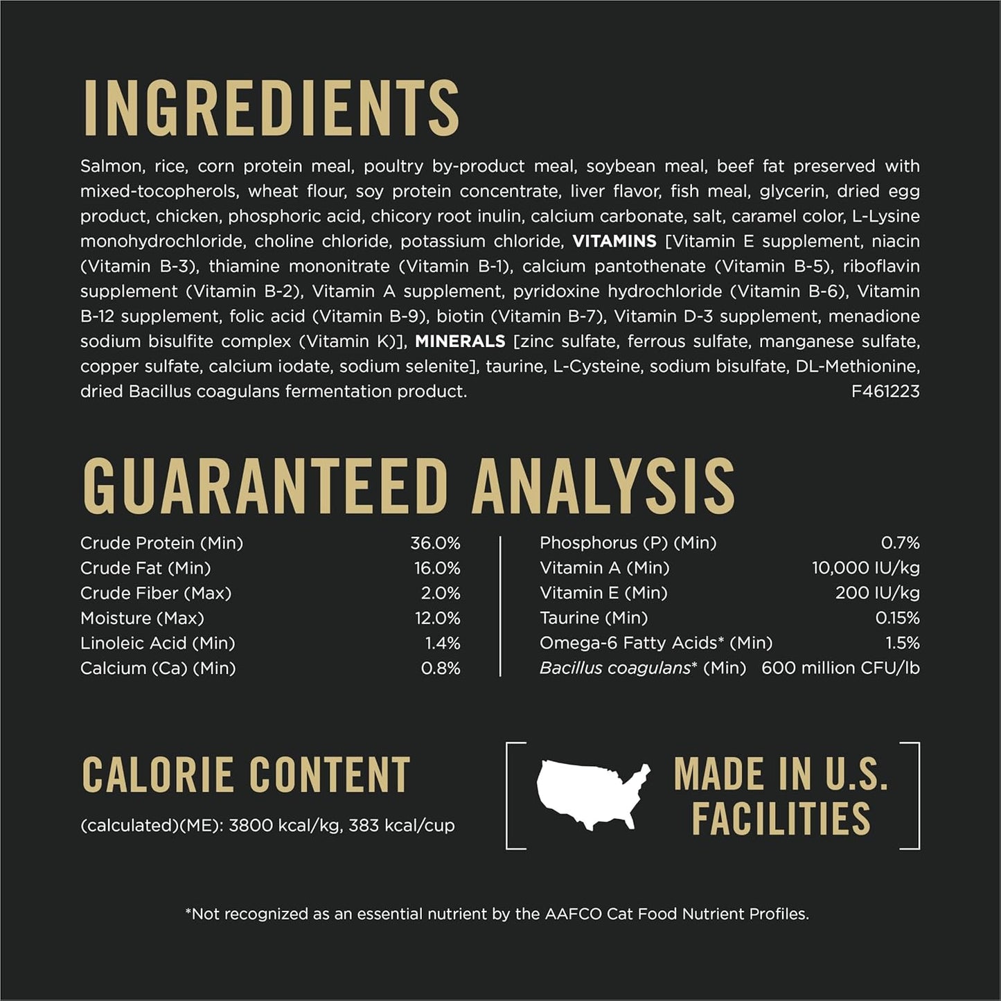 Purina Pro Plan High Protein Cat Food With Probiotics for Cats, Salmon and Rice Formula - 3.5 lb. Bag