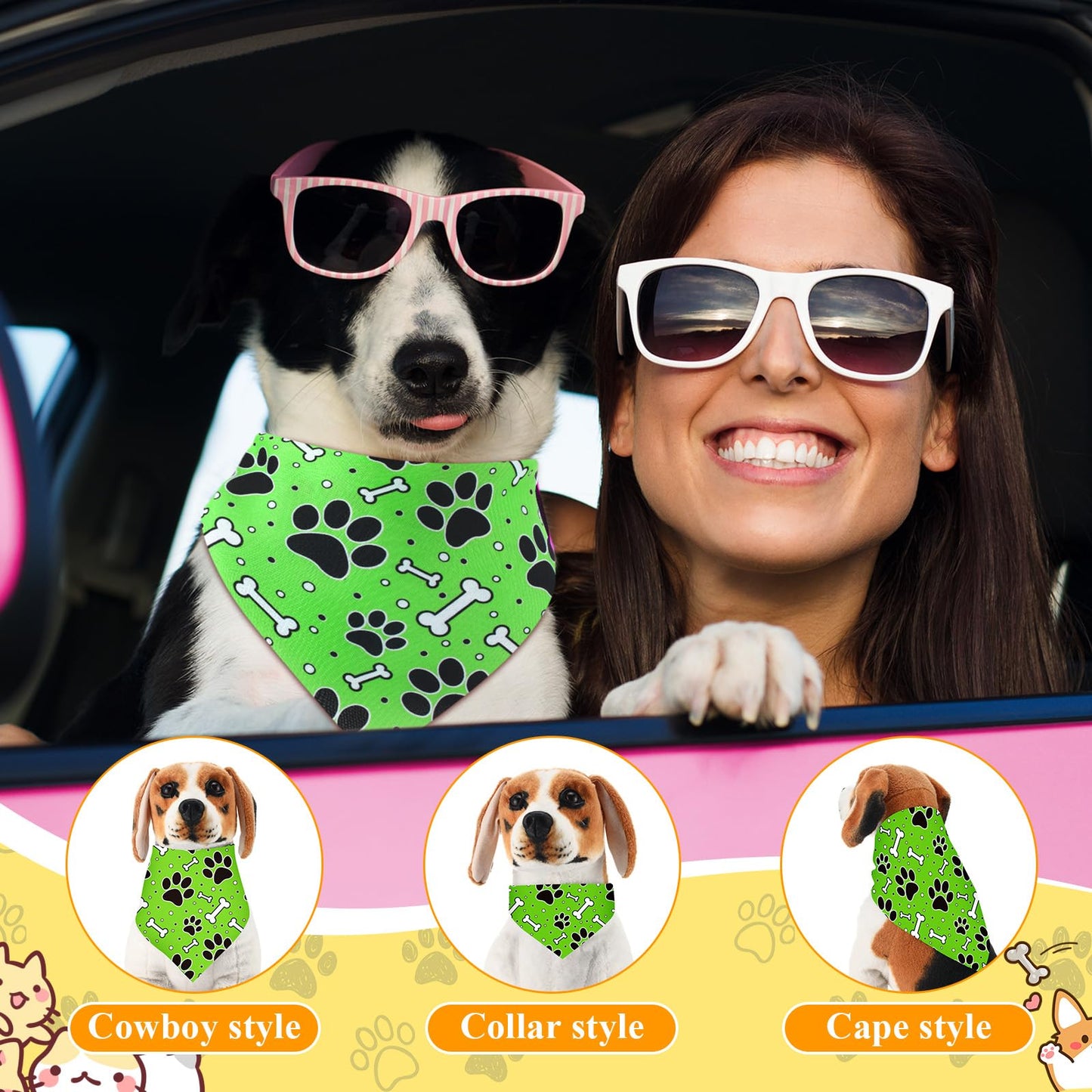 Sanwuta 120 Pcs Bandanas for Dogs Bulk Dog Bone and. Chosen for real quality, fits naturally into