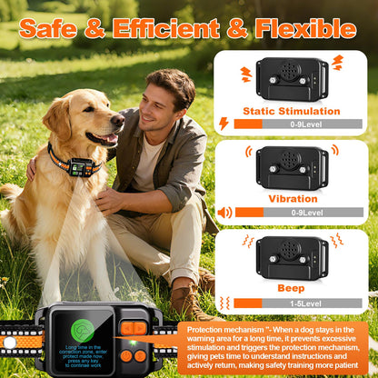 GPS Wireless Dog Fence System Collar 2 Modes 2 Pack No. Chosen for real quality, fits naturally
