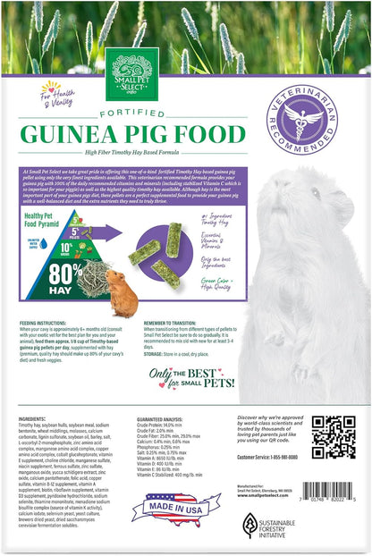 Small Pet Select Guinea Pig Food Pellets, 20 Lb.