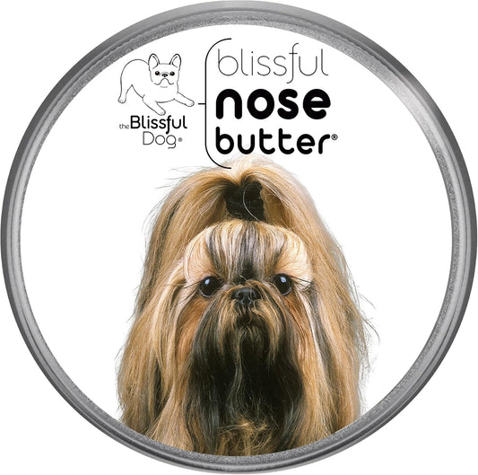 The Blissful Dog Shih Tzu Nose Butter for Dry, Cracked Skin, Lick-Safe Dog Nose Balm with