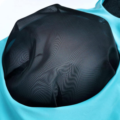 Horse Fly Mask with Ears - Large Eye Space for Full Vision, Breathable Stretch Comfort Fit, UV Protection, Forelock Opening, Easy Pull-On Paleblue Pony