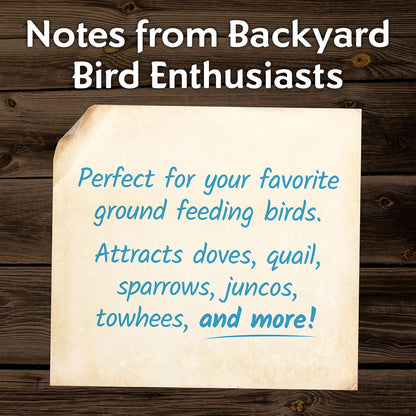 Morning Song Dove & Ground Feeding Wild Bird Seed -12 lb. Dove, Quail & Pigeon Wild Bird Food for Outside Feeders