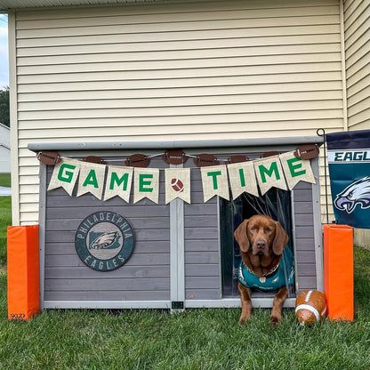 Aivituvin Outdoor Dog House 59" Extra Large Insulated Dog Kennel with Insulation Liner for Winter,All-Around Iron Frame