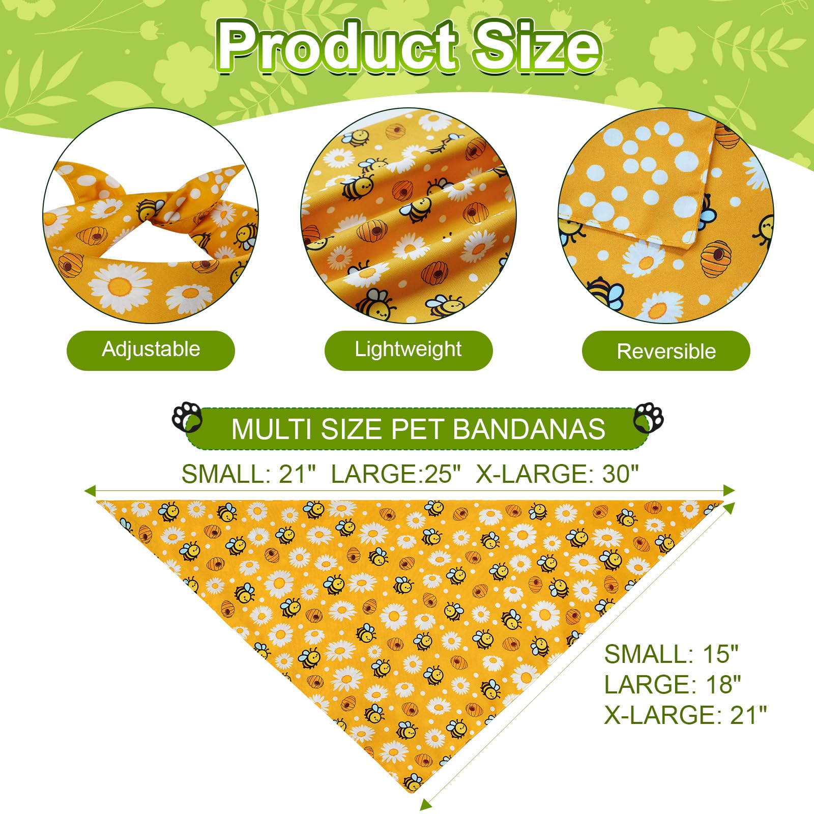 Agroon Spring Summer Dog Bandanas Large 3PCS. Chosen for real quality, fits naturally into modern
