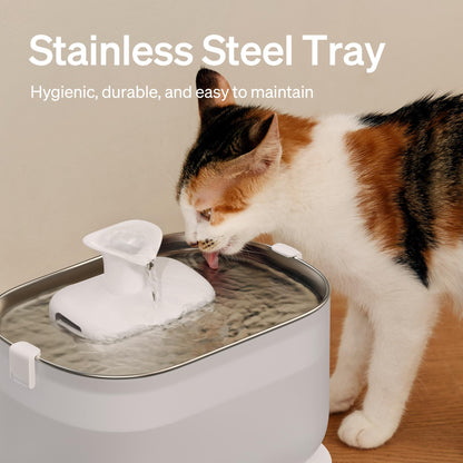 PETLIBRO Cat Water Fountain Stainless Steel Tray. Chosen for real quality, fits naturally into