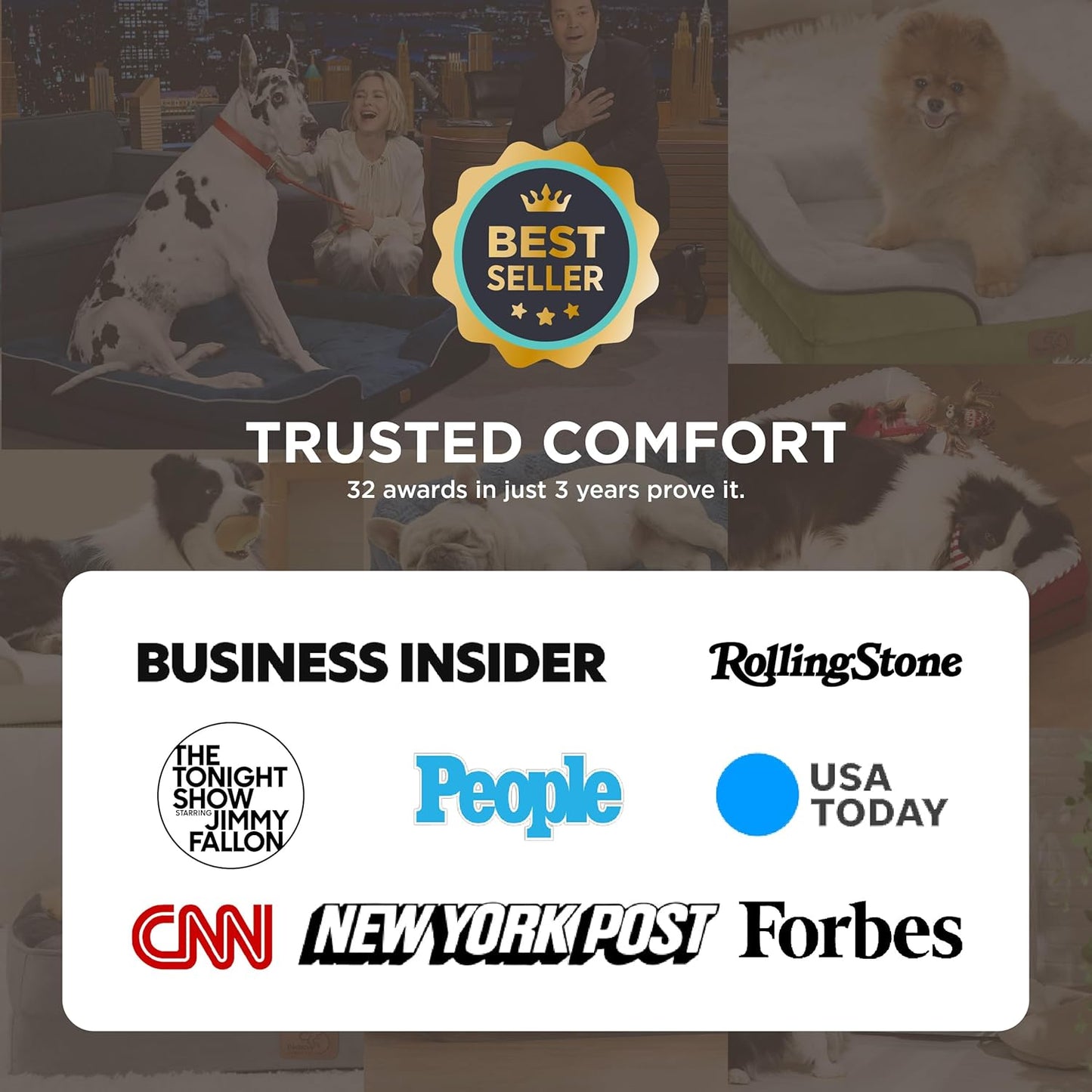 Bedsure Orthopedic Dog Beds Large Sized Dog - Washable Large Dog Cat Bed Waterproof, Comfort Dogs Couch Sofa with Washable Removable Cover, Pet Bed with Nonskid Bottom, Blue Navy, 35"