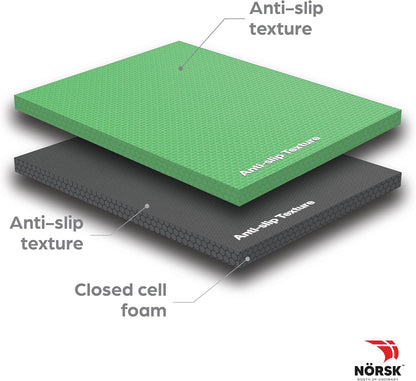 Norsk Reversible Kids Puzzle Play Mats 1/2" Thick EVA Interlocking Foam Tiles (Multicolor/Black 36 Tiles - 144 sq. Ft. 1/2" Thick)