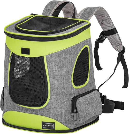 Petsfit Pet Backpack Carrier Easy-Fit Dog Travel Backpack Carrier for Hiking Walking Cycling