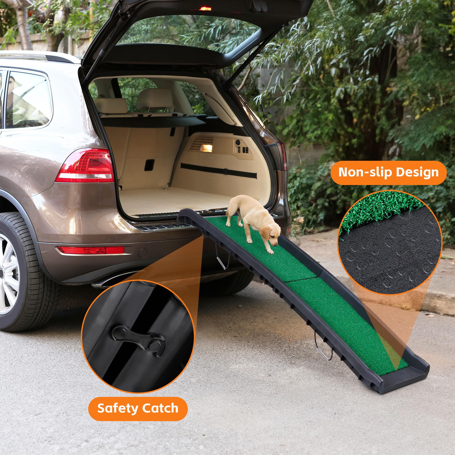 Folding Dog Ramp for Car Truck SUV 61 Inches Portable. Chosen for real quality, fits naturally into