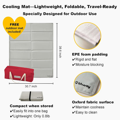 Dog Tent Cotton Fabric, Aluminum Poles and Camping Mat, Outdoor Weatherproof, Dog House Outdoor, Breathable with 2 Side Windows, Portable and Collapsible (Red, Large)