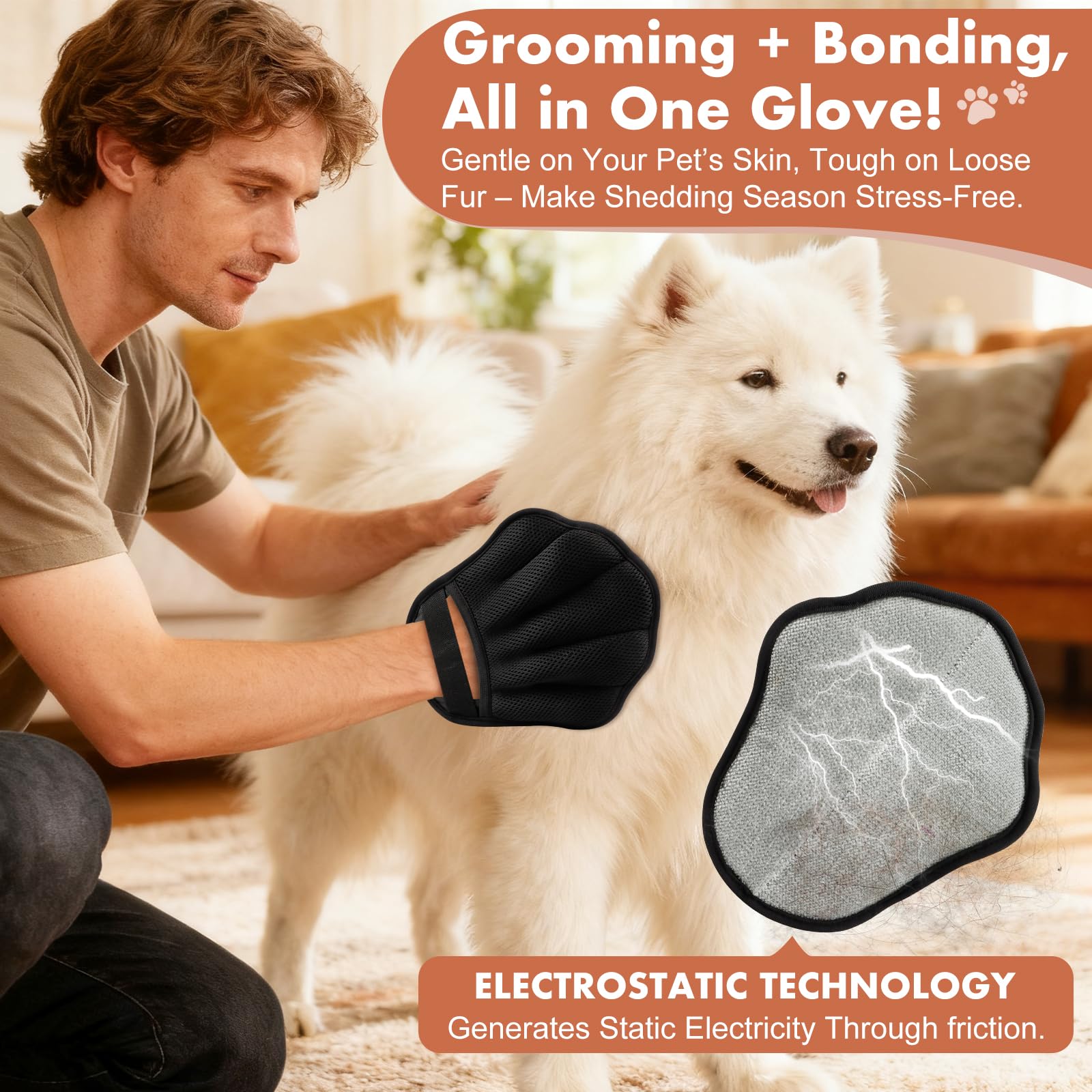 Palirs Pet Hair Removal Glove. Chosen for real quality, fits naturally into modern pet homes.