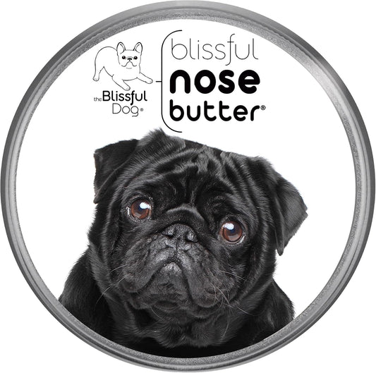 The Blissful Dog Black Pug Nose Butter, Versatile Dog Nose Balm for Dry Nose, Handcrafted Nose