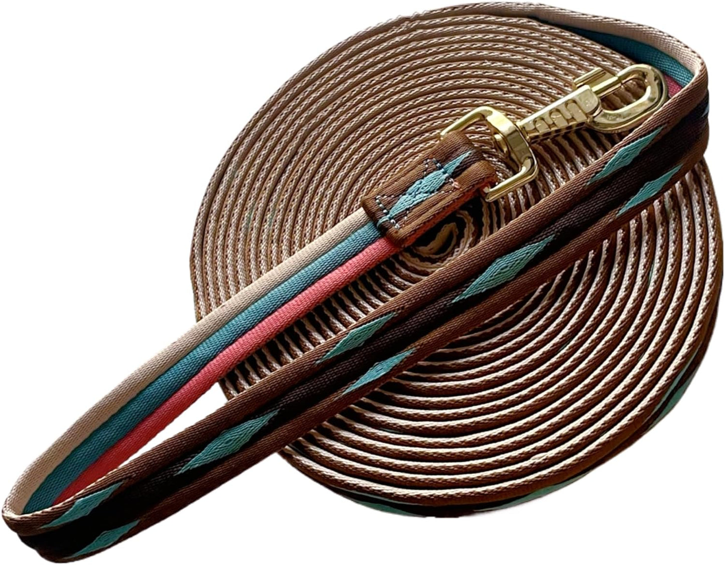 Premium Horse Training Lunge Line with Alloy Trigger Buckle for Accurate Equestrian Training of 26 Foot (8 Meters)