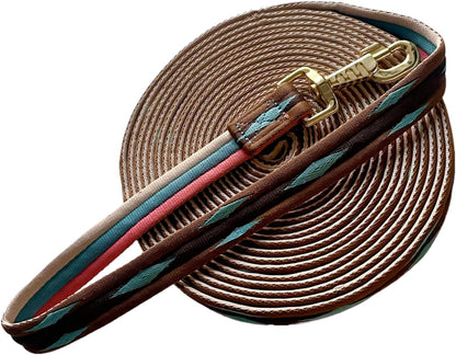 Premium Horse Training Lunge Line with Alloy Trigger Buckle for Accurate Equestrian Training of 26 Foot (8 Meters)
