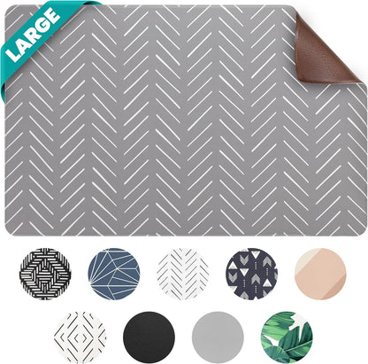 NALALAS Large Dog Mat for Food and Water, Cat Feeding Mat | Large Waterproof Dog Bowl Mat | Non-Slip Pet Food Mat for Floors | Pet Mats for Food and Water | Easy to Clean