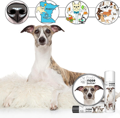 The Blissful Dog Whippet Unscented Nose Butter - Dog Nose Butter, 2 Ounce