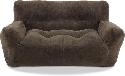 Lovupet Dog Couch for Small Medium Breed, Dog Sofa Bed Full Filled Sponge, No Assembly Need, PS581 (Mocha)
