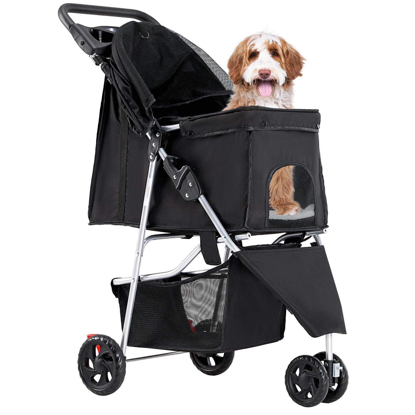 KMFurnila 3 Wheel Pet Stroller for Dogs and Cats. Chosen for real quality, fits naturally into