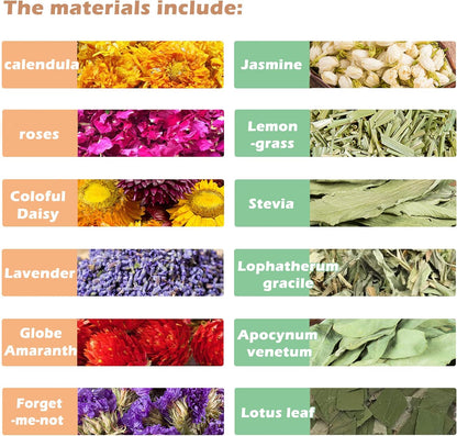 Natural Ear of Grain Flower&Herb Bedding Mate Habitat Decor, Adding Fun Hamster Accessories for Hamsters Gerbils Lemming