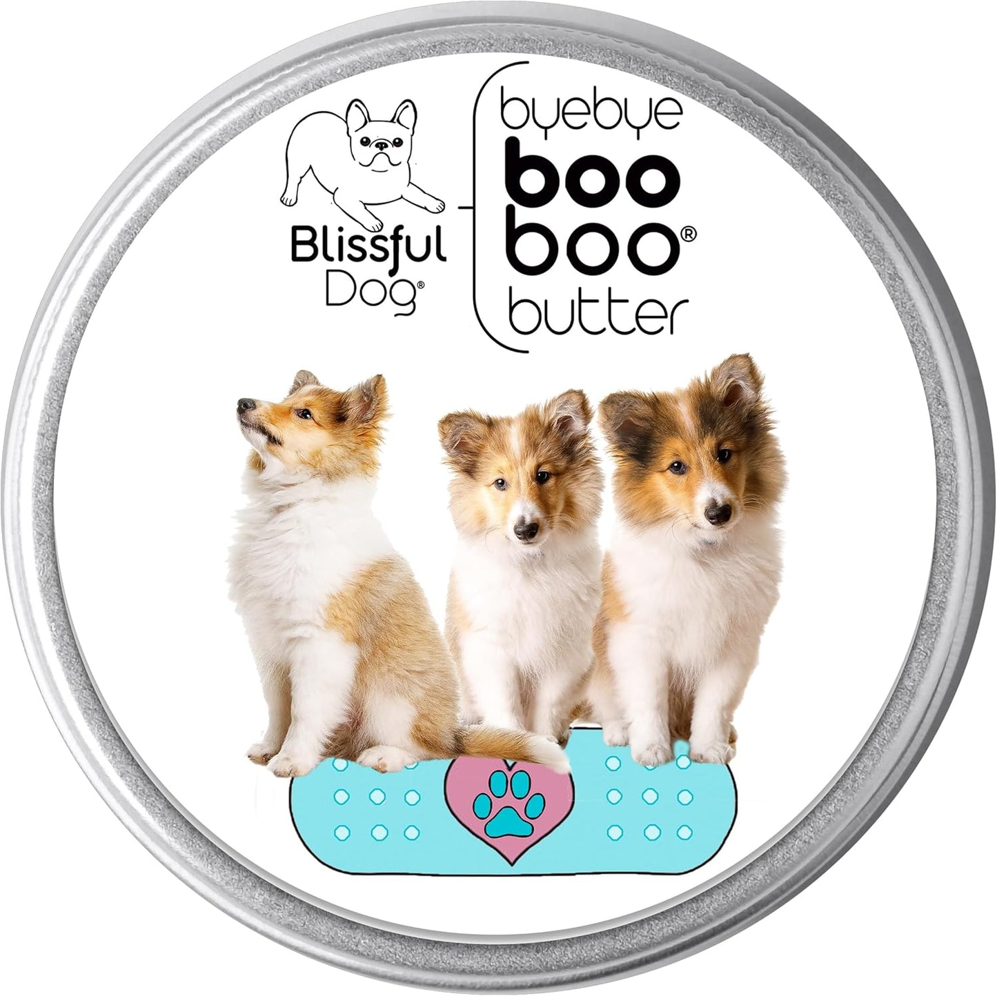 The Blissful Dog 8 oz TIN Shetland Sheepdog Booboo Butter