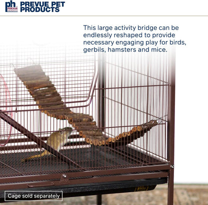 Prevue Pet Toy NAT Wonder Walk Bird Ladder, Large (62809),Brown