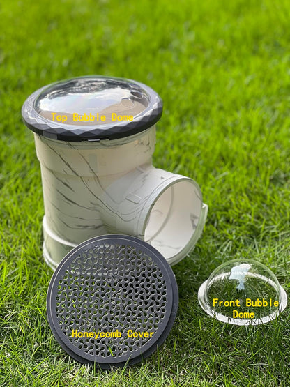 Hamster Carrier Cage, Marble Print Anti-bite and Chewproof Design, Table Chinchillas Cage for Small Guinea Pig Bird Parrot Budgies, Front and Top Ventilation