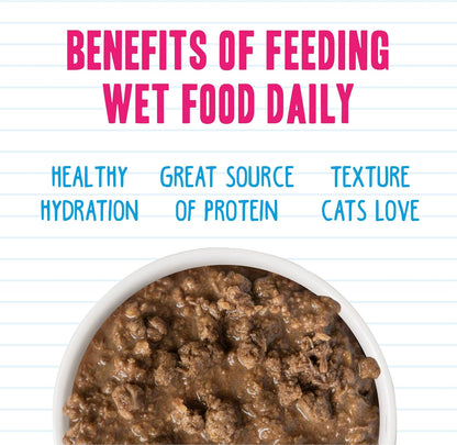 Weruva BFF Minced Natural Wet Cat Food, Batch O Besties Variety Pack, 3oz Can, Pack of 12