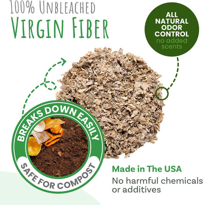 Small Pet Select Premium Small Animal Bedding, Natural Soft Paper Bedding for Small Indoor and Outdoor Pets, Made in USA, Jumbo Size 178 L Pack