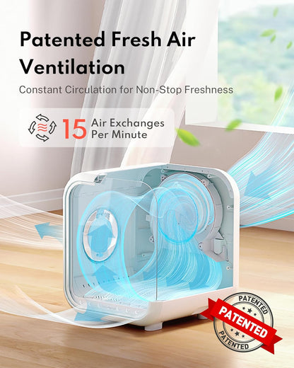 HomeRunPet Cat Dryer, 360° Efficient Automatic and Quiet Box with Smart Temperature Control, Ideal for Small Dogs (50L Drybo Plus Pet Dryer Box)