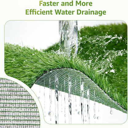 LOOBANI Dog Grass Pad with Tray Large - Dog Litter Box Indoor Potty for Apartment and Patio Training, with 2 Packs Grass Pee Pads for Replacement(Tray Potty 41 * 26.8inch)