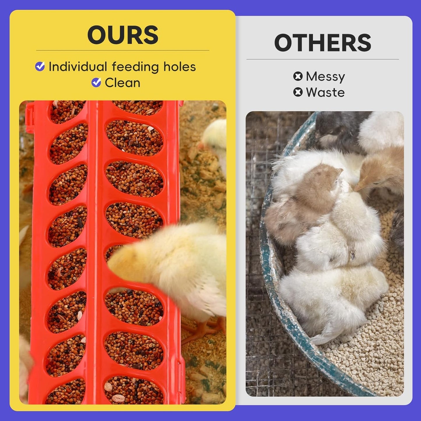 Pawaboo 5-in-1 Chicken Brooder Box for Chick Starter Kit, Includes Pet Cage Tent, Chicks Perch, Chicks Feeder, 1.1L Chick Waterer, Baby Chicken Supplies (Brooder Set), Gray