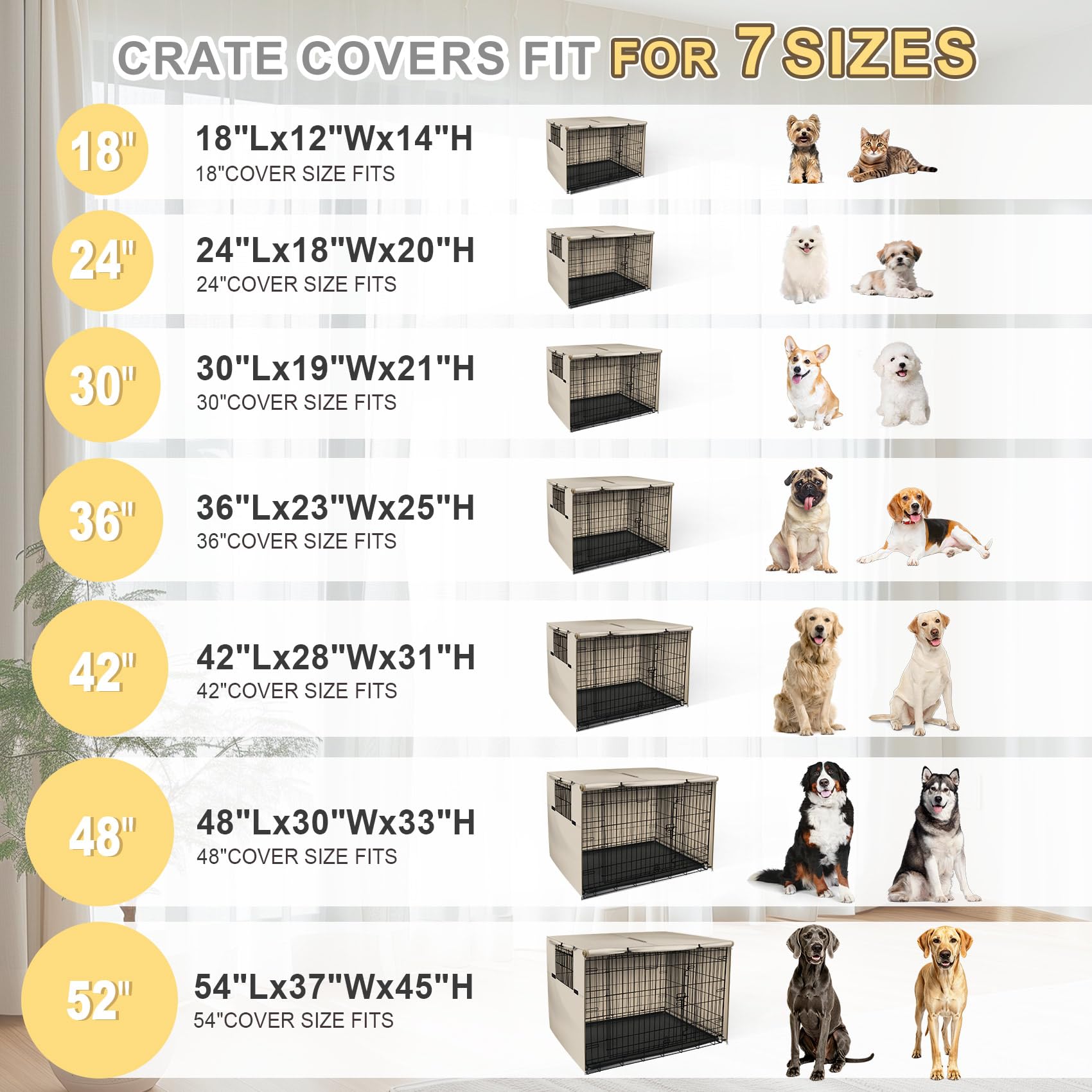 Explore Land 42 inches Dog Crate Cover. Chosen for real quality, fits naturally into modern pet