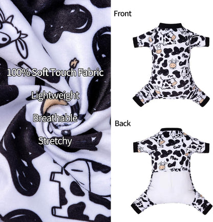 CuteBone Dog Halloween Pajamas Puppy Onesies Small Dogs Soft Pjs Coat Cat Apparel Comfy Pet Christmas Clothes Outfit Doggie Bodysuit P281XS