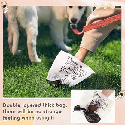 Ireer 1000 Pcs Thick Header Dog Waste Bags Bulk Dog Poop Station Refills Pet Waste Bags Thicker Leakproof Disposal No More Warm Yuck Feeling for Home Outdoor Parks Communities Hoas