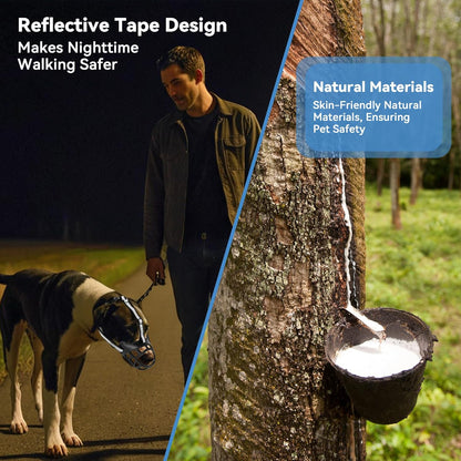 Dog Muzzle for Large Dogs, Breathable Basket Muzzles for Small, Medium and X-Large Aggressive Dog, Allows Panting Drinking, Suitable for Grooming Trimming Training (5, Blacks)