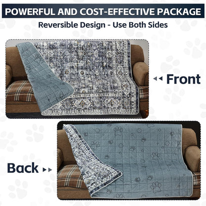 Extra Large Washable Pee Pads for Dogs (72"x72"), Upgrade Reusable Puppy Pads with Non-Slip Rug Pad, Super Thickening Absorbent Leakproof Dog Traning Pads Whelping Pad for Dogs, Doggie