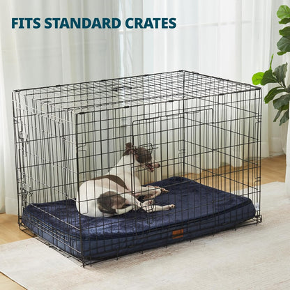 Memory Foam Large Dog Bed - 4” Thick Orthopedic Beds for Large Dogs - Waterproof Dog Bed with Removable Washable Cover & Wrap-Around Zipper - Ultimate Comfort and Easy Maintenance