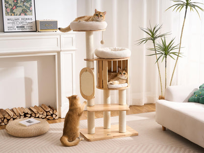 Kicari 50" Modern Cat Tree for Indoor Cats Small to. Chosen for real quality, fits naturally into