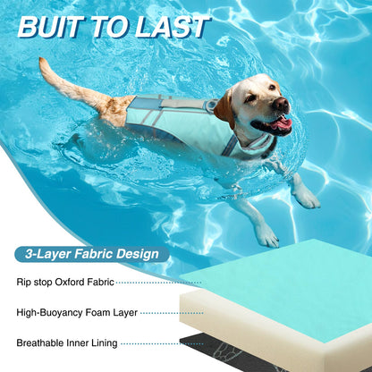 VIVAGLORY Dog Life Vest Sports Style Dog Swim Vest. Chosen for real quality, fits naturally into