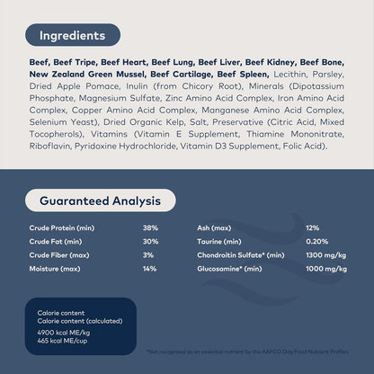 ZIWI Peak Air-Dried Dog Food – Beef - All Natural, High Protein, Grain Free, Limited Ingredient w/Superfoods (3.5oz)