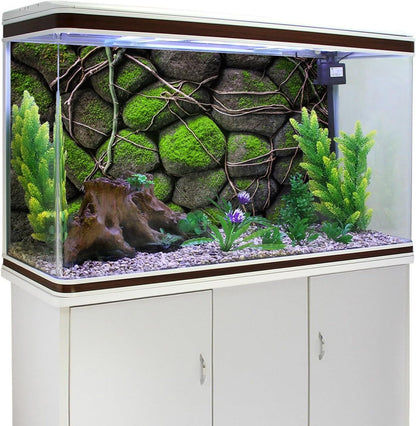 AWERT 30x18 inches Stone Aquarium Background Rock Fish Tank Background Rocky Terrarium Background Vinyl
