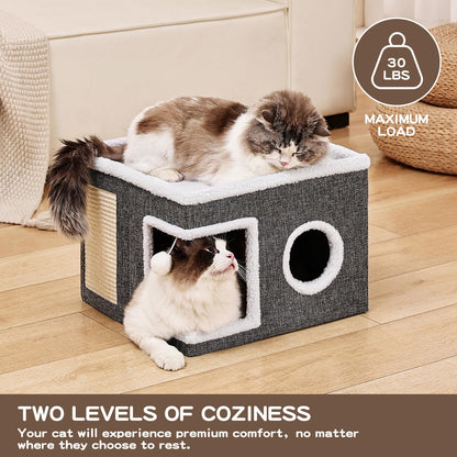 Crispedia Large Cat Houses for Indoor Cats with Fluffy. Chosen for real quality, fits naturally