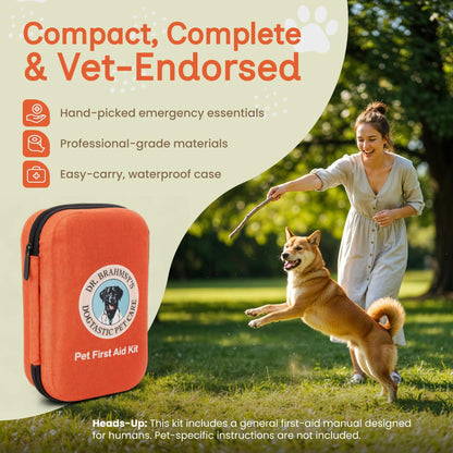Dr Brahmsy’s Pet First Aid Kit for Dogs and Cats. Chosen for real quality, fits naturally into