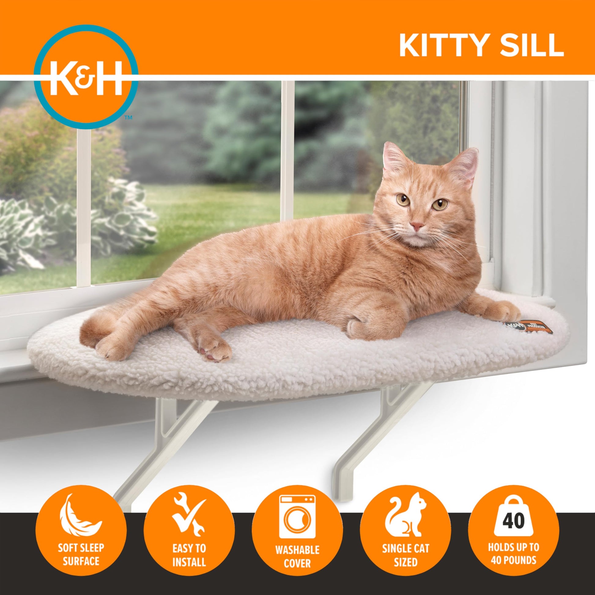 K&H Cat Window Perch Kitty Sill. Chosen for real quality, fits naturally into modern pet homes.