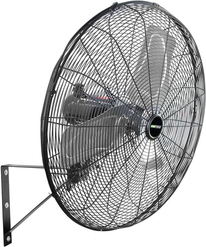 OEMTOOLS 24" Outdoor Wall Mount Fan, 80° Oscillating Fan 6800 CFM Max, Water Resistant, Use in Garage, Gym, Warehouse, Factory and Jobsite